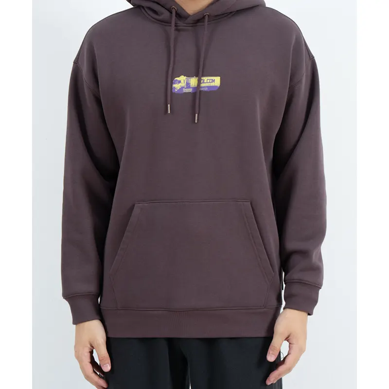 Sweat à capuche avec poche kangourou et graphisme camion multicolore au dos